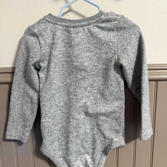 Z/C Long Sleeve Onesie | 24M | Grey - Picture 2 of 2